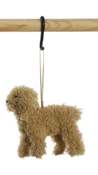 Furry Poodle Ornaments