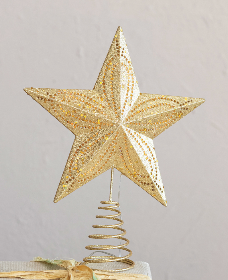 Star Tree Topper with LED Cut-Outs