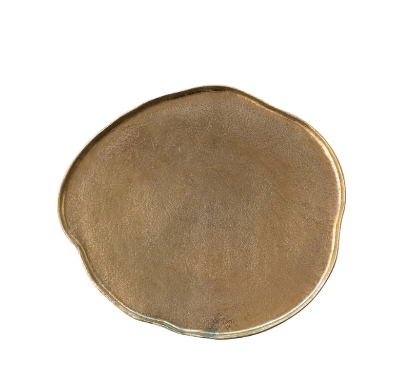 Decorative Cast Aluminum Organic Shaped Tray