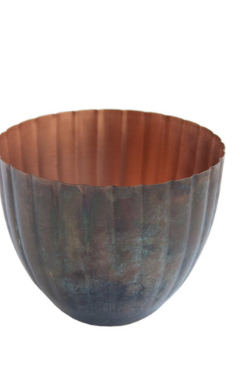 Metal Pleated Planters