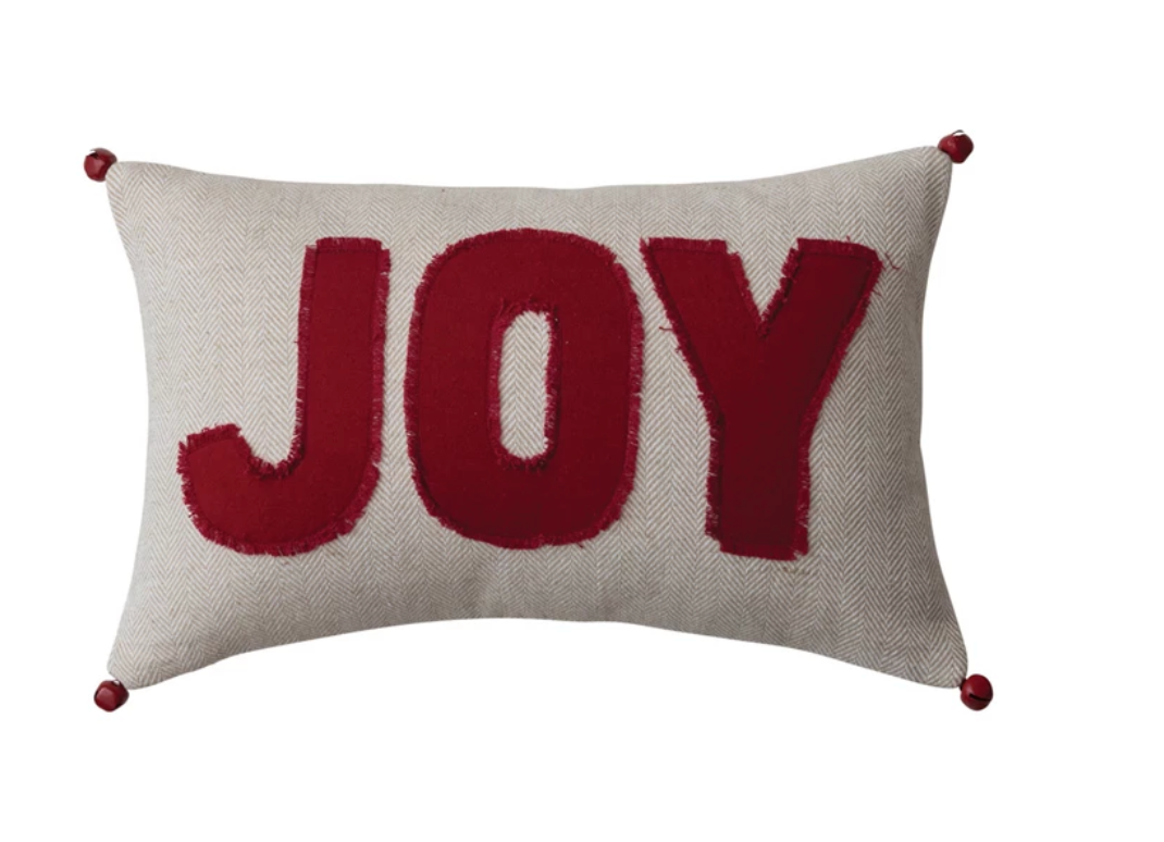 Woven Lumbar Pillows with Holiday Sayings