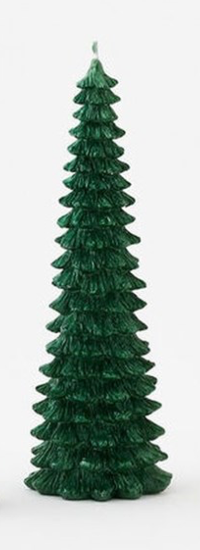 Glistening Green Tree Candle