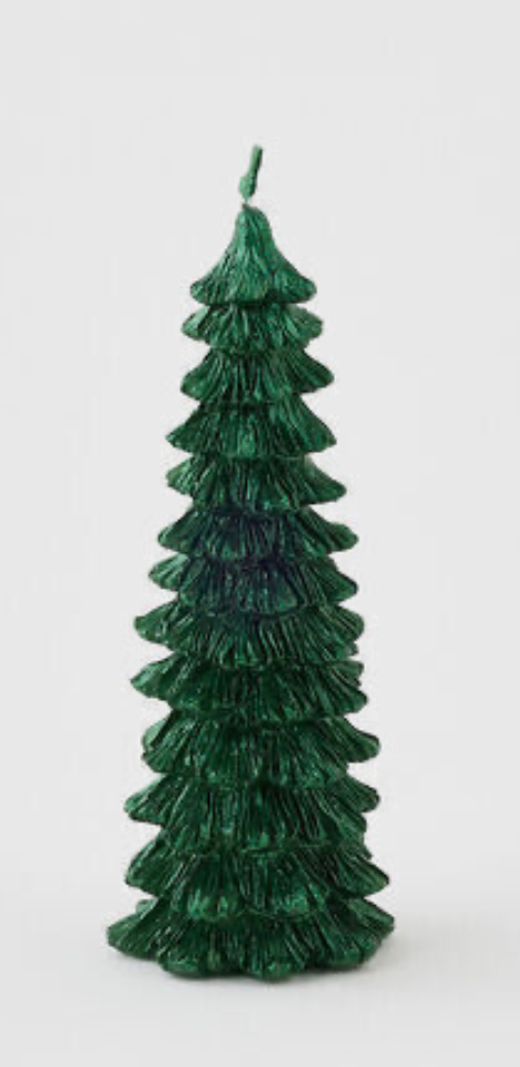 Glistening Green Tree Candle