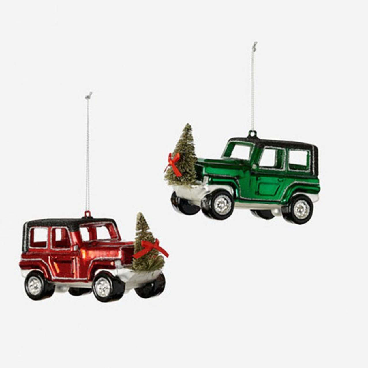 Holiday Jeep Ornament