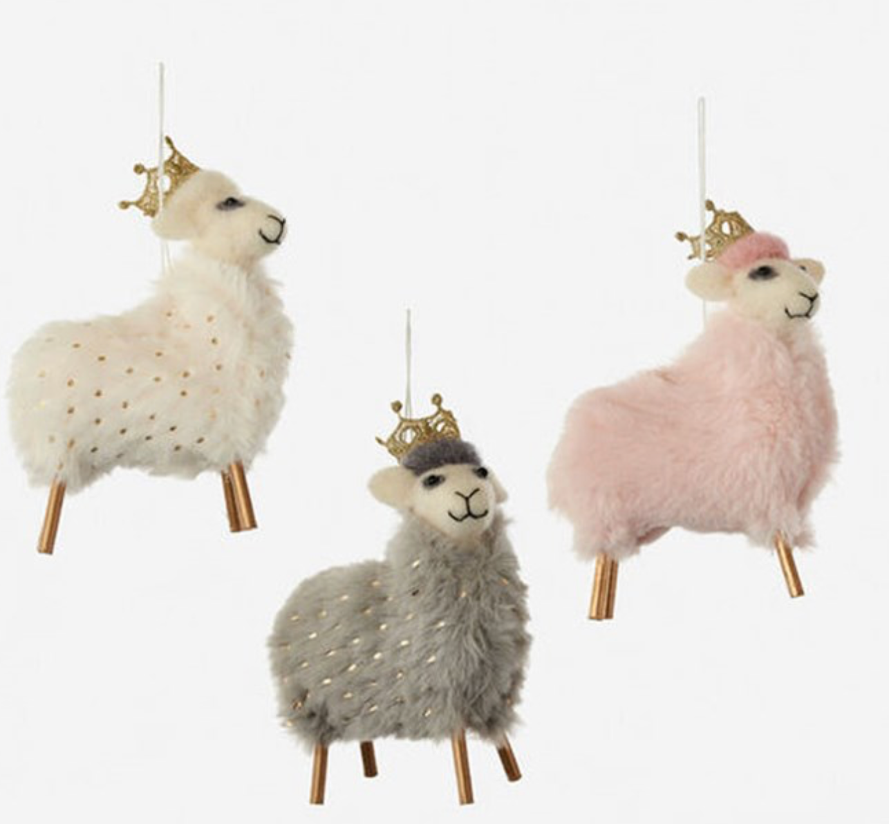Fuzzy Llama Ornament