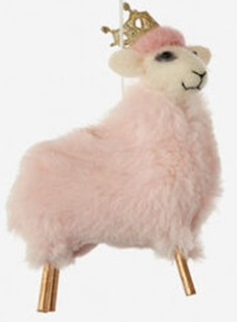 Fuzzy Llama Ornament