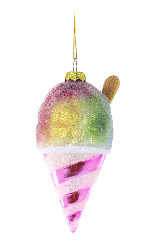 Rainbow Snowcone Ornament