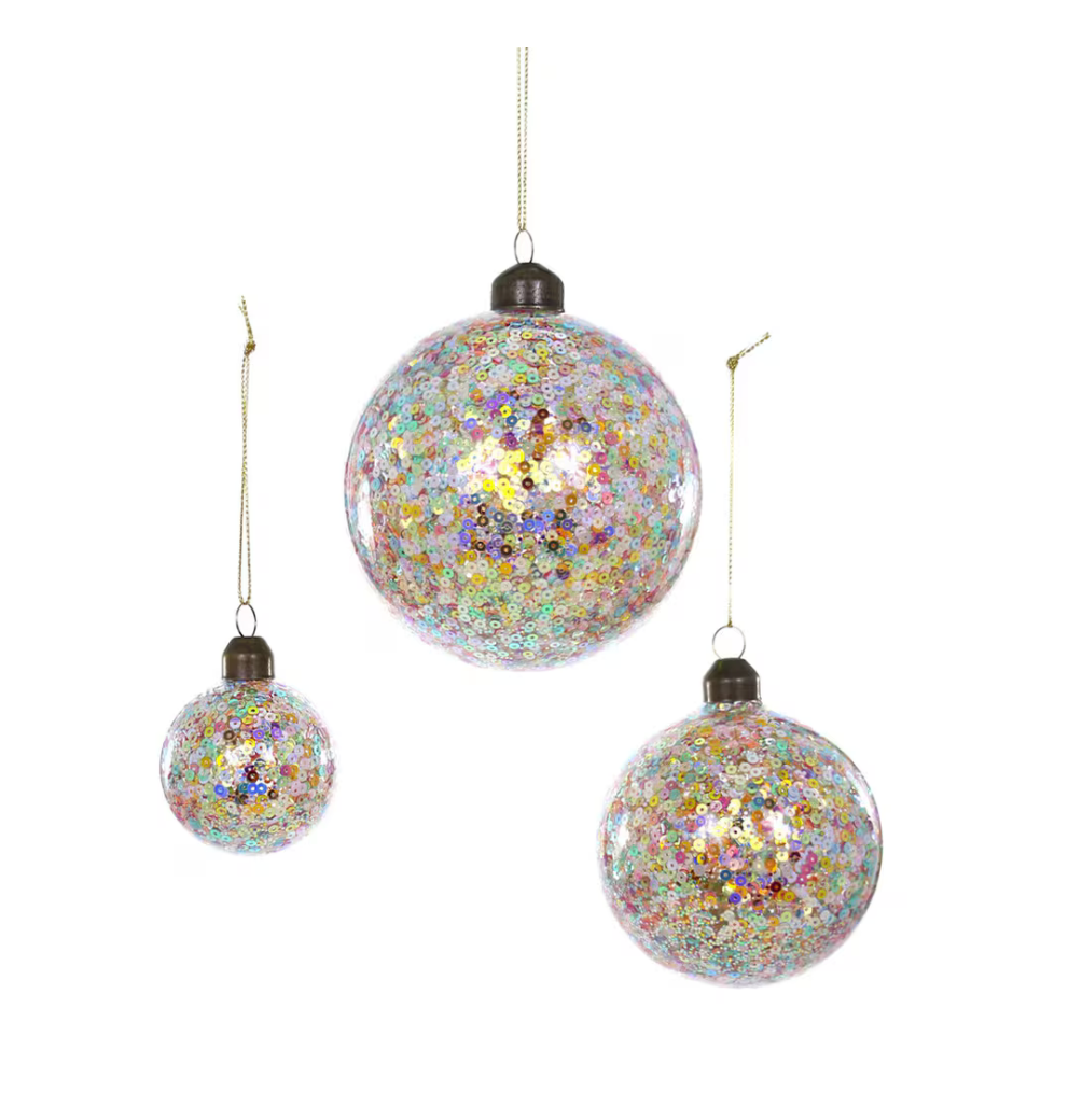 Confetti Bauble Ornaments
