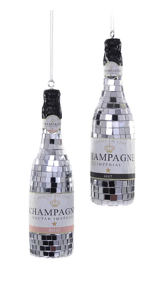 Champagne Disco Ornament