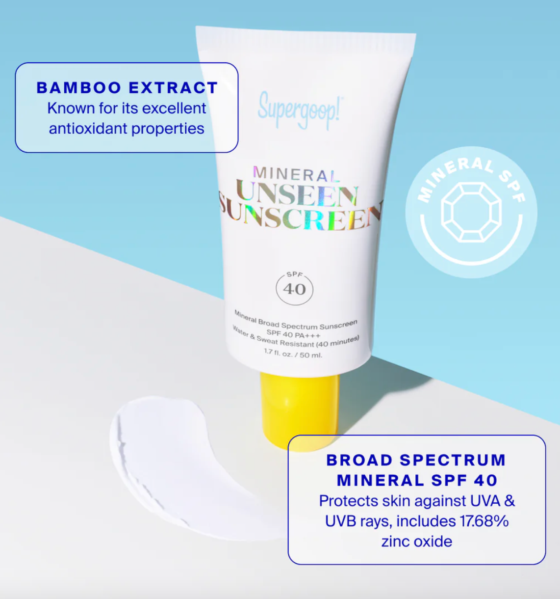 Supergoop Mineral Unseen Sunscreen SPF 40