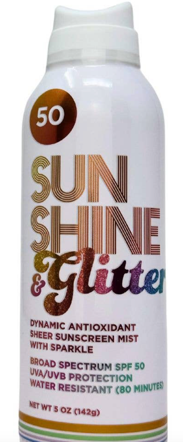 Sunshine + Glitter Sparkle Shimmer Sport Mist