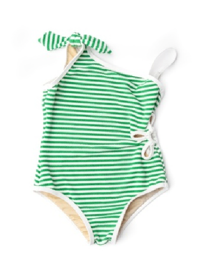 Ribbed Daisy Cutout One Piece Swimsuit