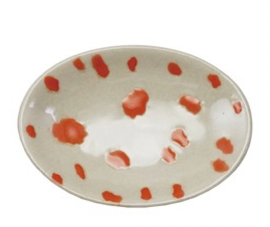 Animal Print Stoneware Dish
