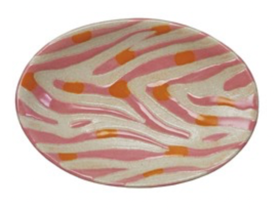 Animal Print Stoneware Dish