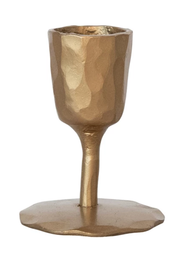 Hand-Forged Cast Iron Taper Candle Holder