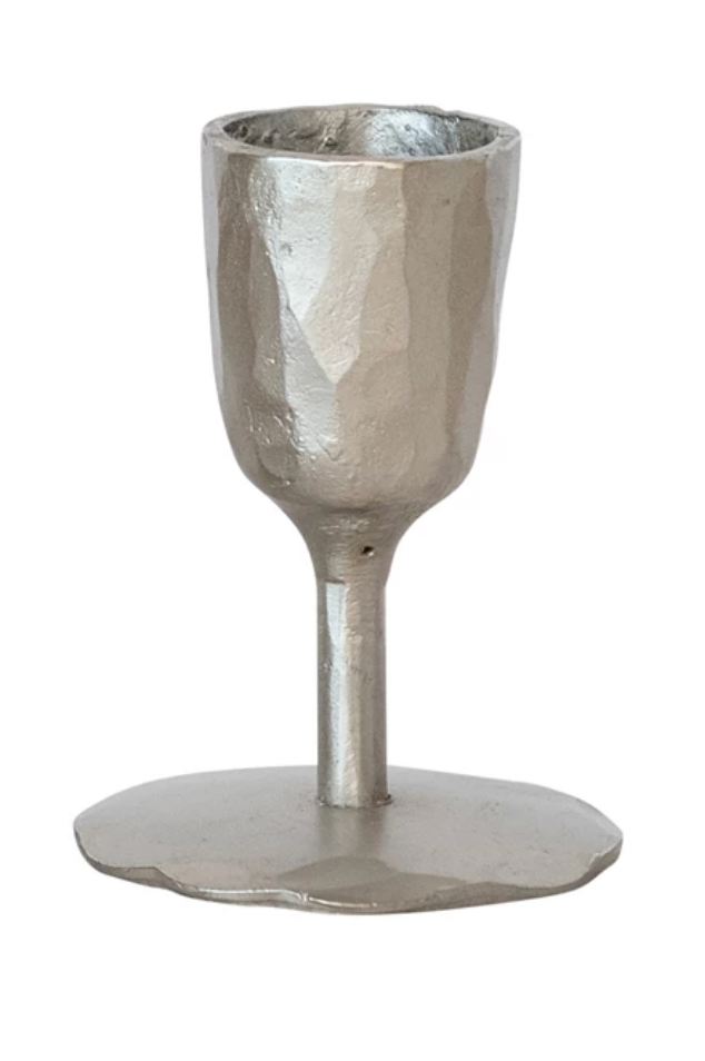 Hand-Forged Cast Iron Taper Candle Holder