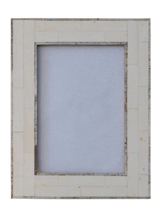 Resin Photo Frame with Horn Inlay