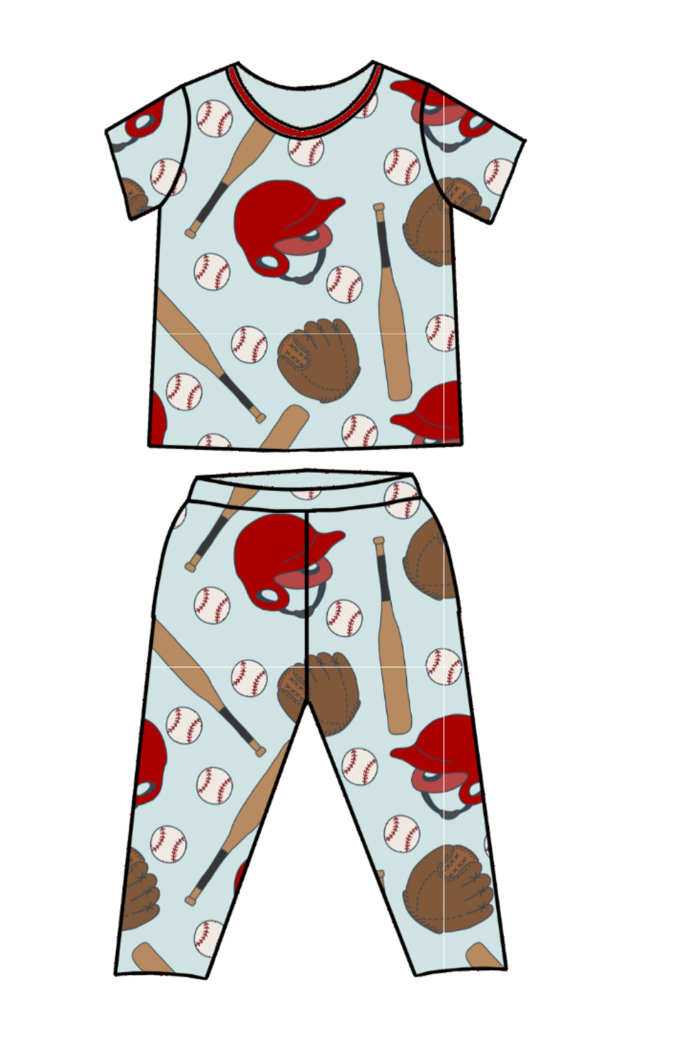 Bestaroo Short Sleeve + Long Pant Pajamas