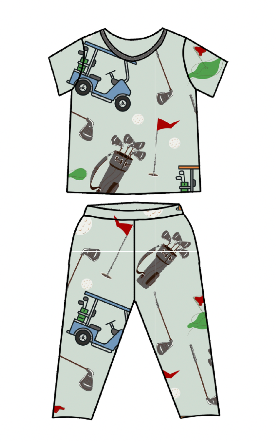 Bestaroo Short Sleeve + Long Pant Pajamas