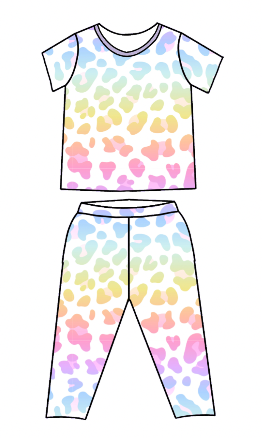 Bestaroo Short Sleeve + Long Pant Pajamas