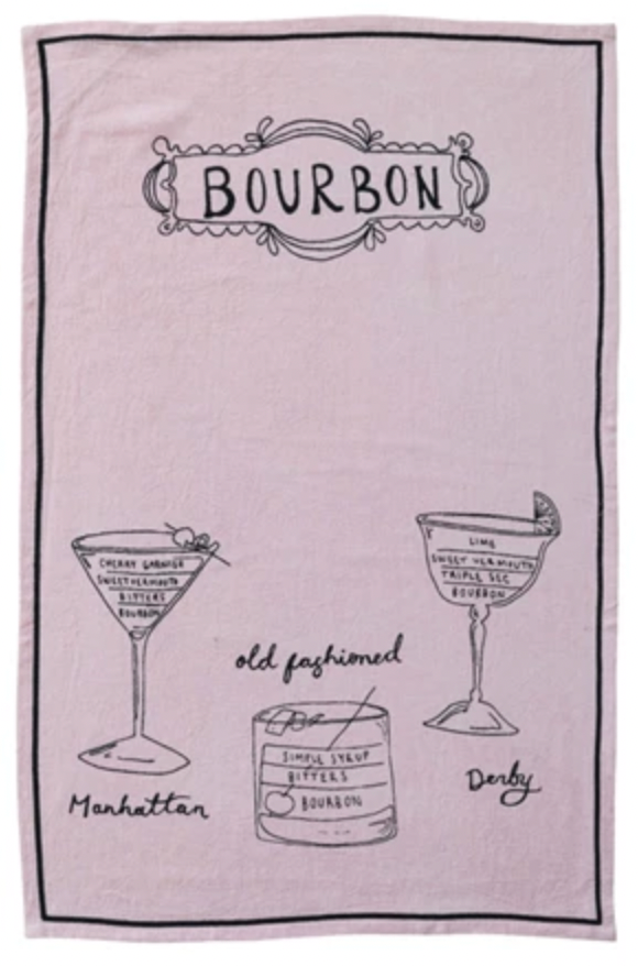 Linen Blend "Cocktail" Tea Towels