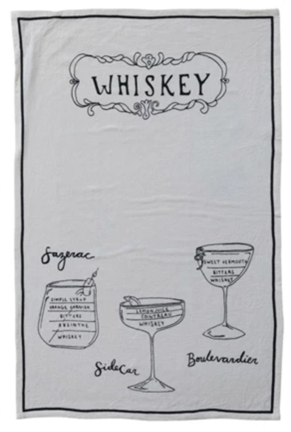 Linen Blend "Cocktail" Tea Towels