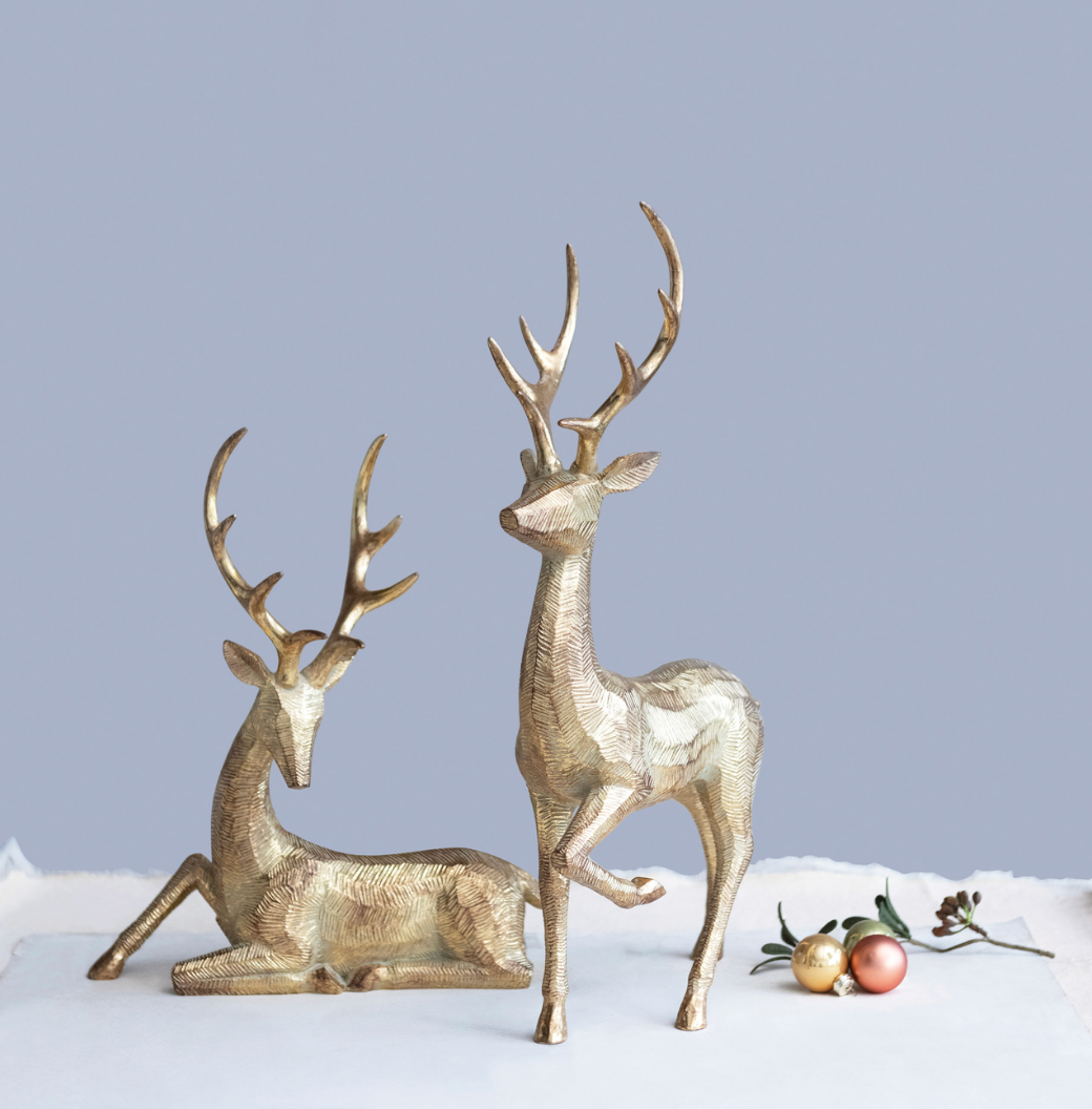 Gold Resin Deer