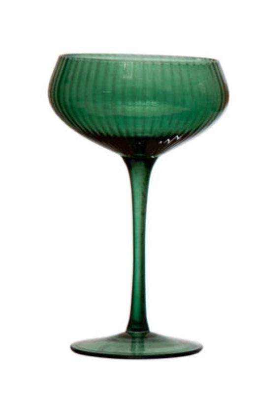 Colored Champagne Coupe Glasses