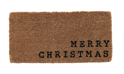 "Merry Christmas" Natural Coir Doormat