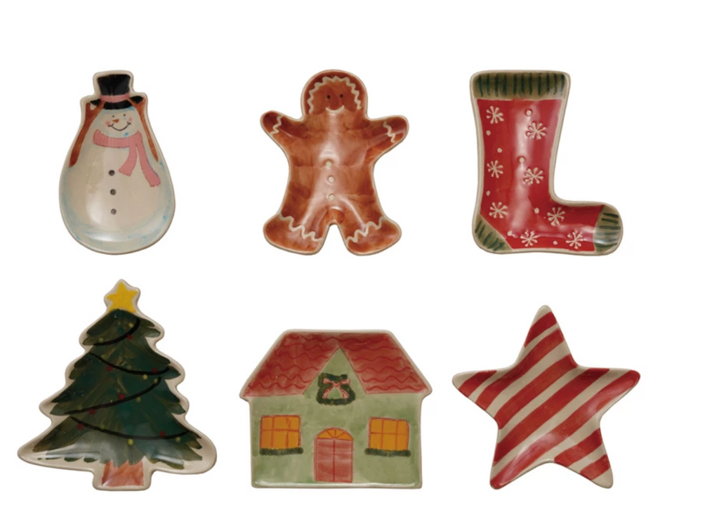 Stoneware Holiday-Shaped Dish