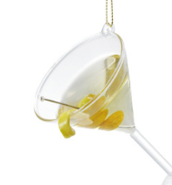 Glass Cocktail Ornament