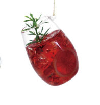 Glass Cocktail Ornament