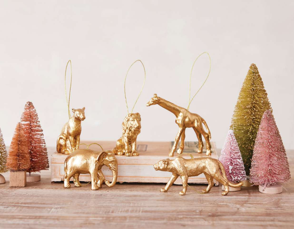 Resin Safari Animal Ornaments