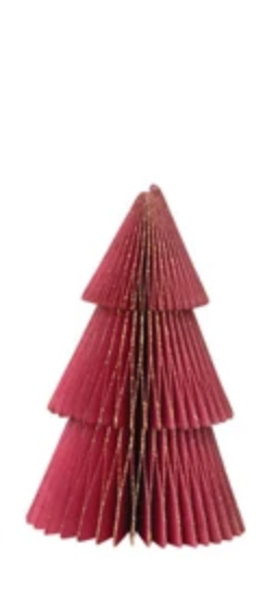 Paper Folding Honeycomb Trees with Gold Glitter