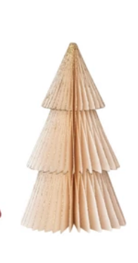 Paper Folding Honeycomb Trees with Gold Glitter