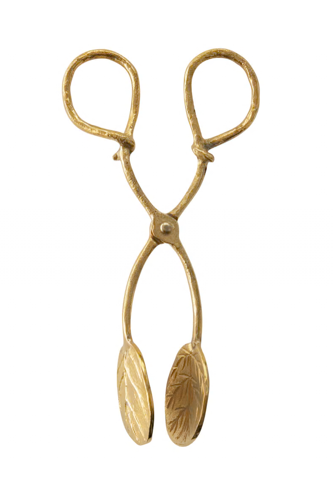 Brass Leaf Tongs