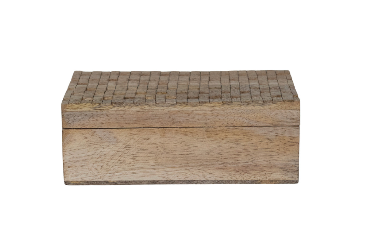Carved Mango Wood Box