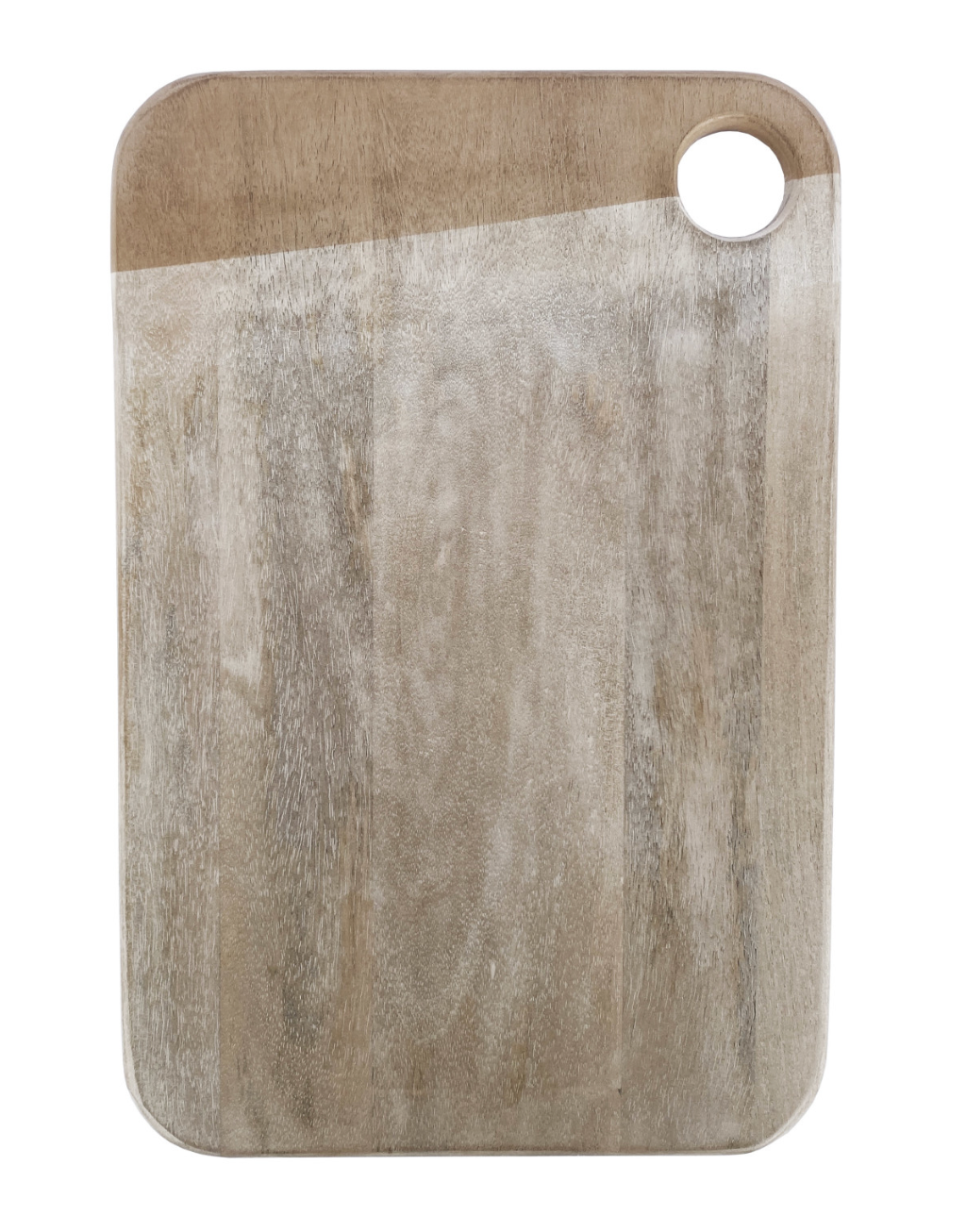 Whitewashed Mango Wood Cheese + Cutting Board