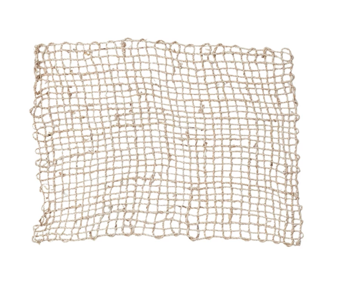 Hand-Woven Banana Leaf Placemat in Natural