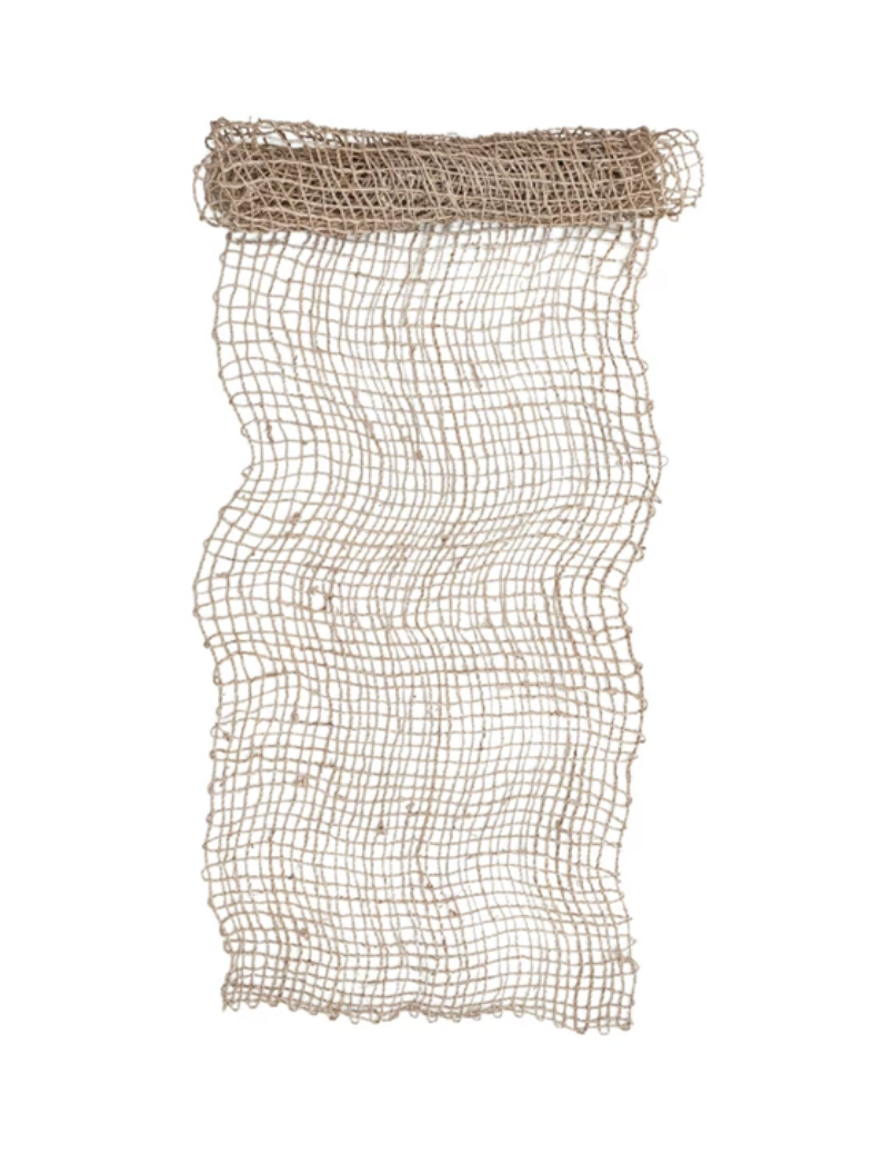 Hand-Woven Banana Leaf Table Runner in Natural