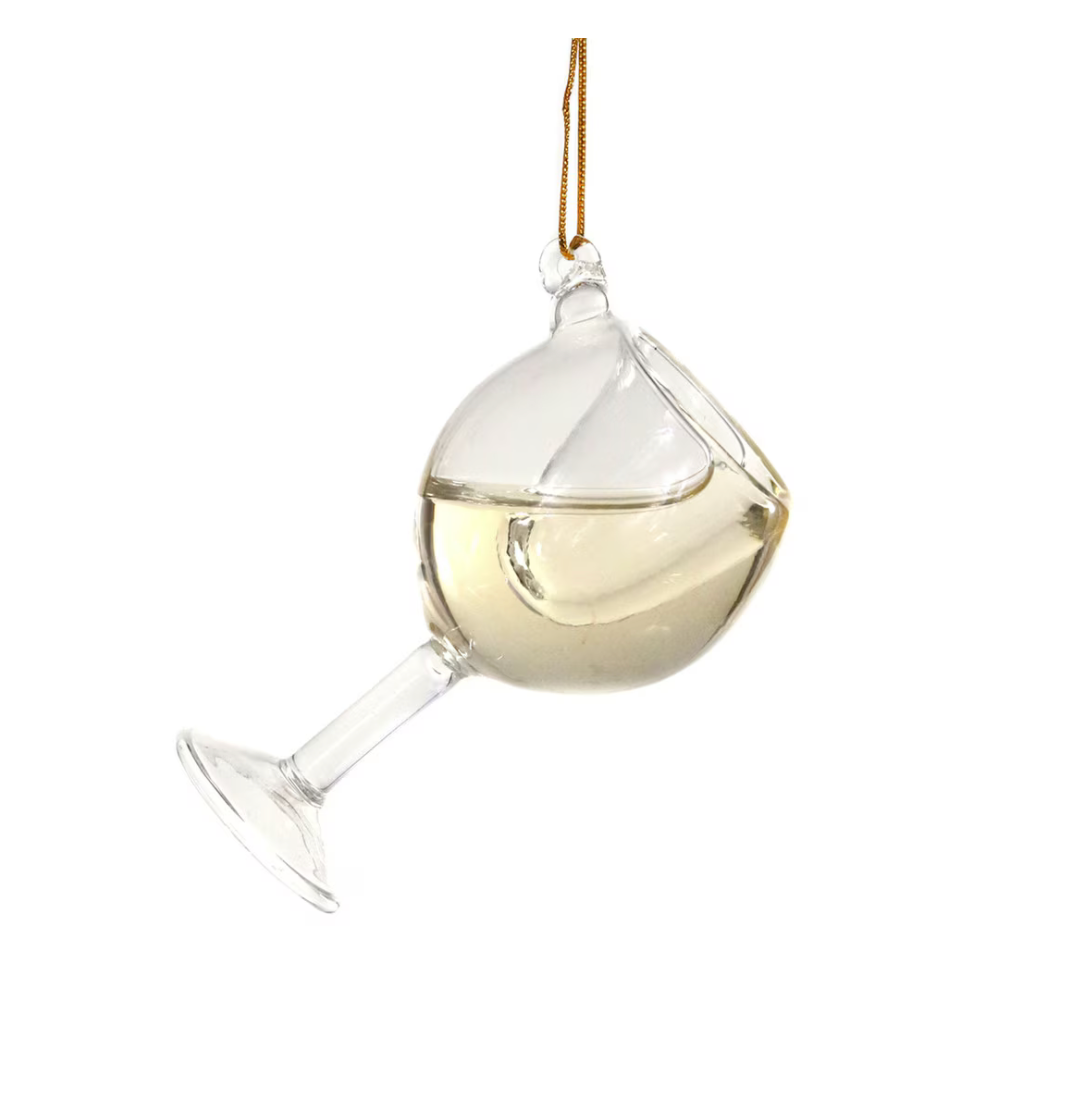 Cody Foster Glass of Wine Ornament