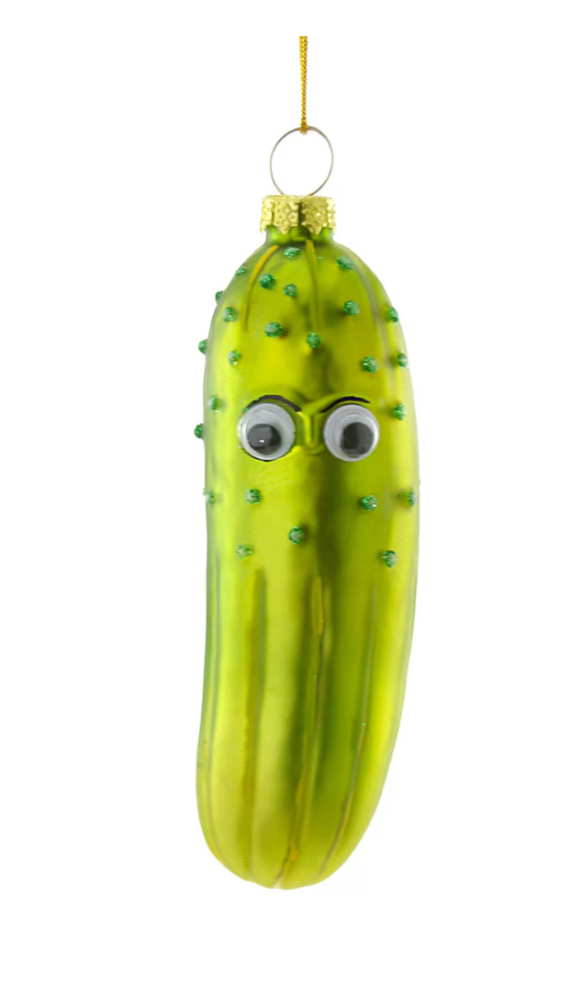 Cody Foster Googly Eye Pickle Ornament