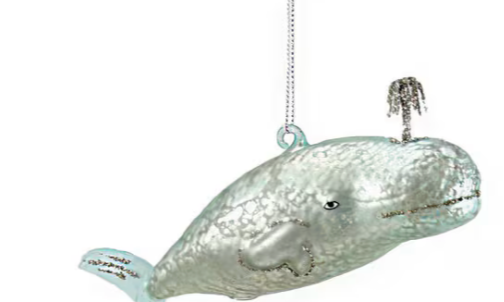 Cody Foster Victorian Whale Ornament