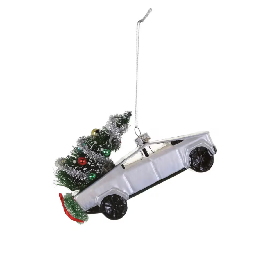 Cody Foster Festive Cybertruck Ornament