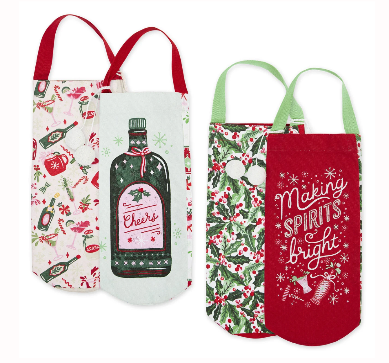Holiday Wine Totes