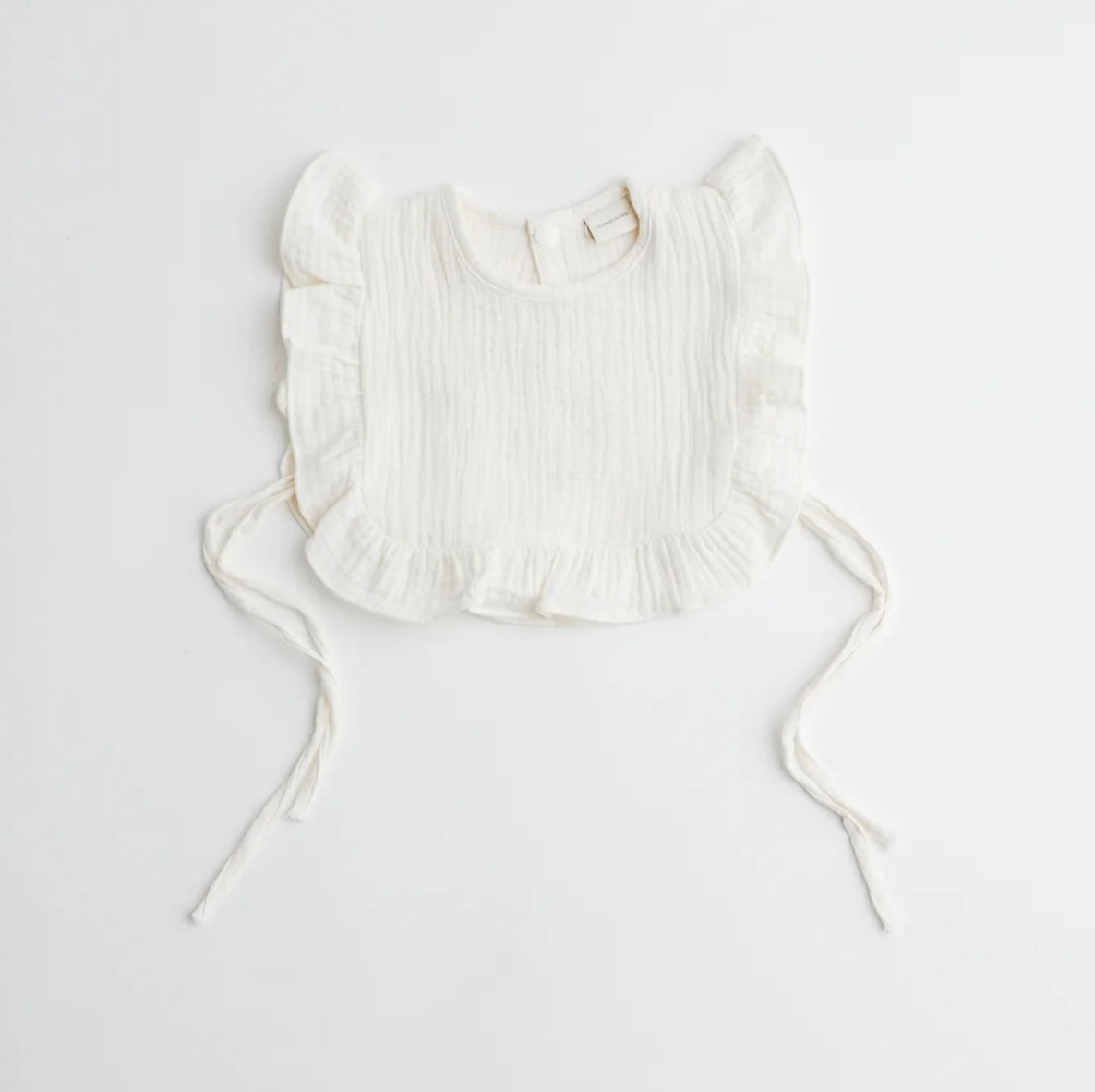 Organic Muslin Ruffle Bibs