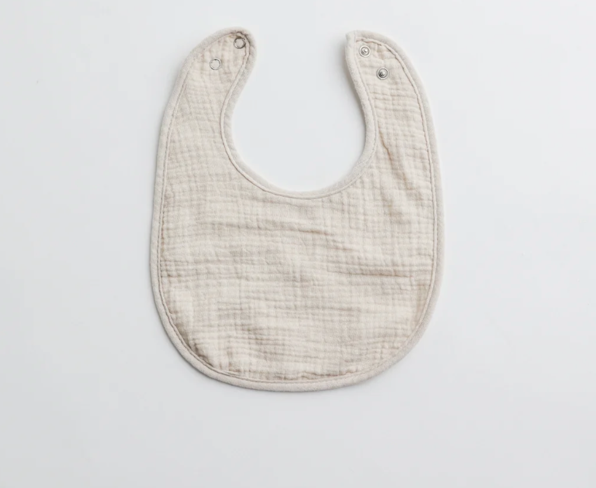 Soft Muslin Round Bibs
