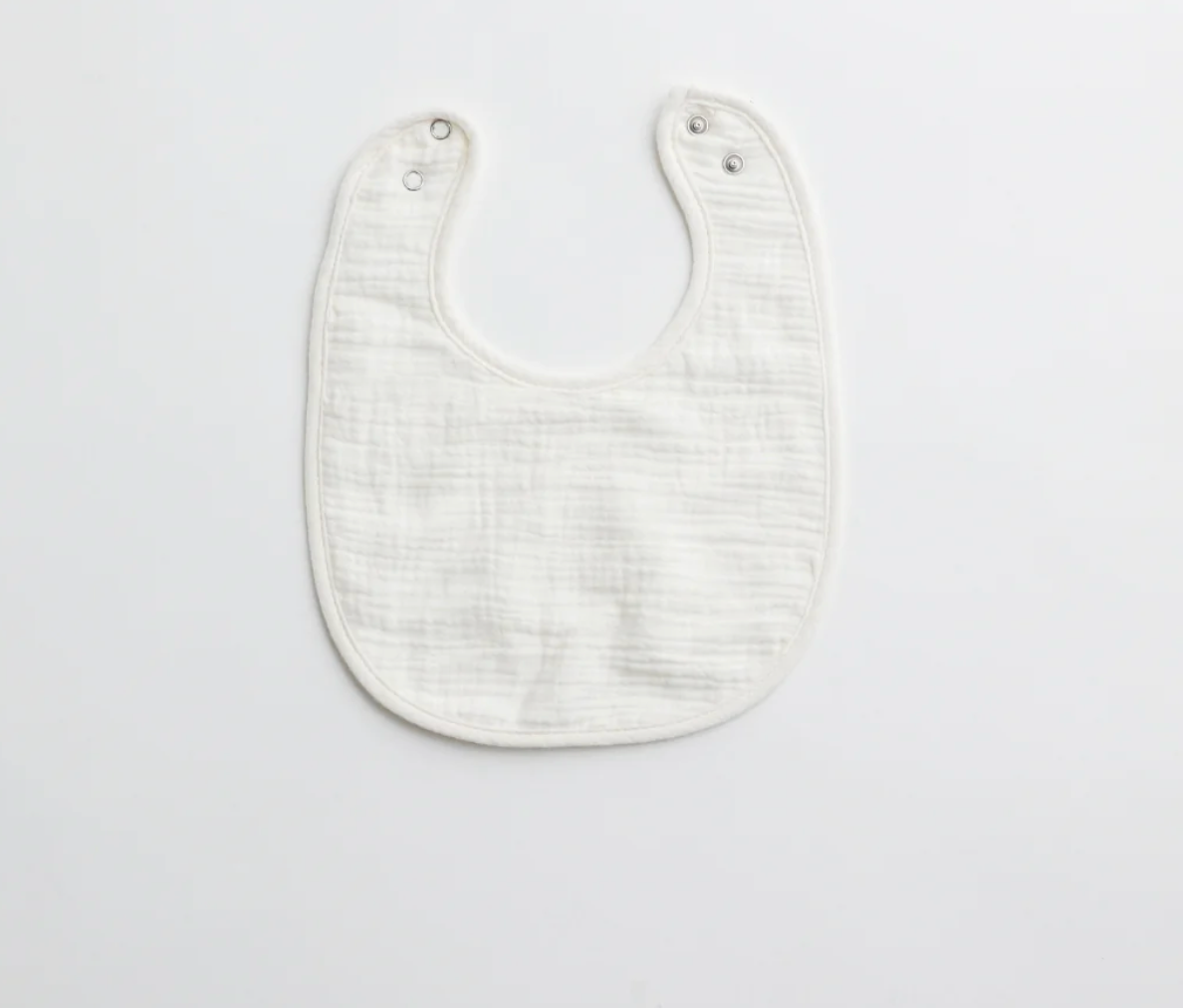 Soft Muslin Round Bibs