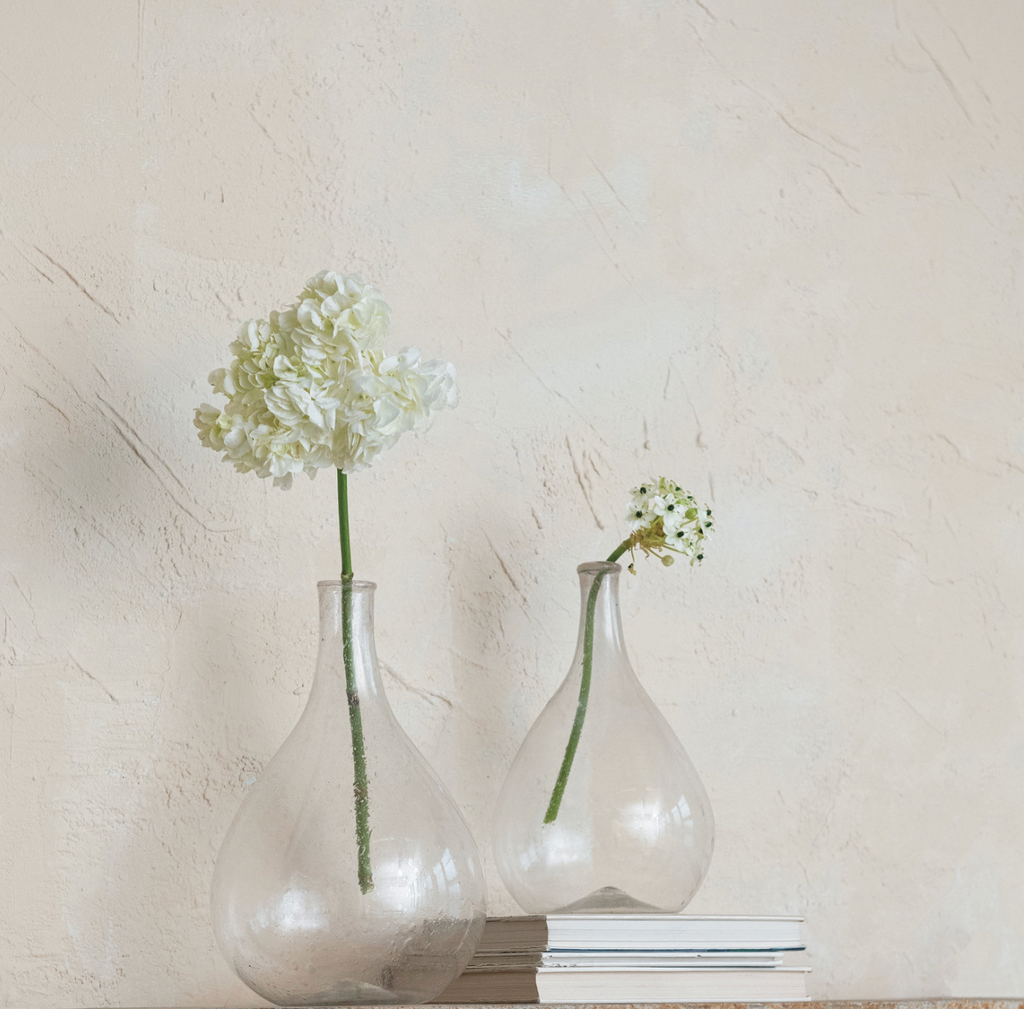 Hand-Blown Recycled Bottle Vase
