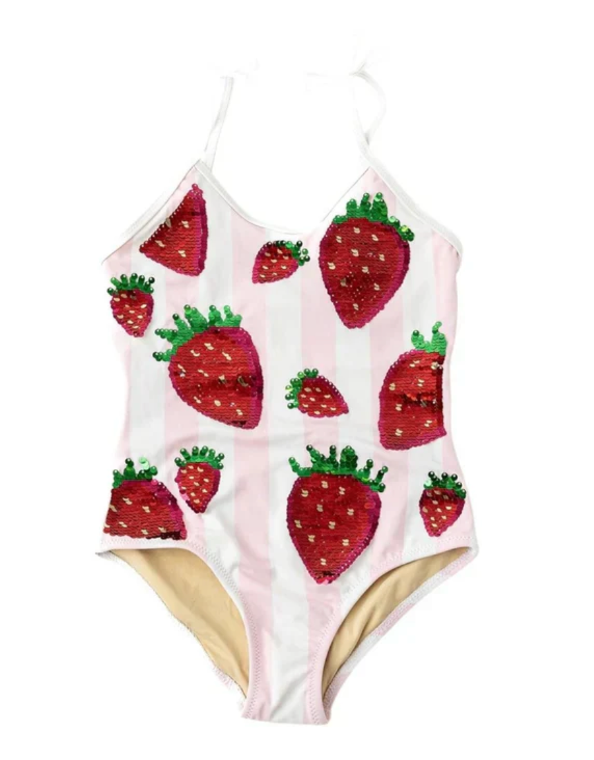 One Piece Sequin Swimsuit